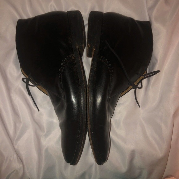 Cole Haan Grand Chukka Boots Black Leather Lace up Brogue Ankle Size 11.5 - Picture 10 of 12